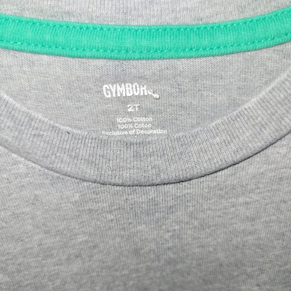 Gymboree Toddler Boys 2T Graphic Tee Bundle Dinosaur Shark Cotton Shirts 2pk